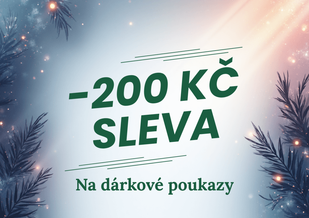 Vánoční sleva na dárkové poukazy -200 Kč